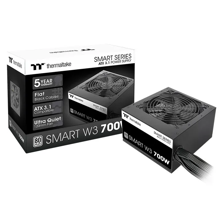 Thermaltake SMART W3 700W - PSU, 80 Plus White