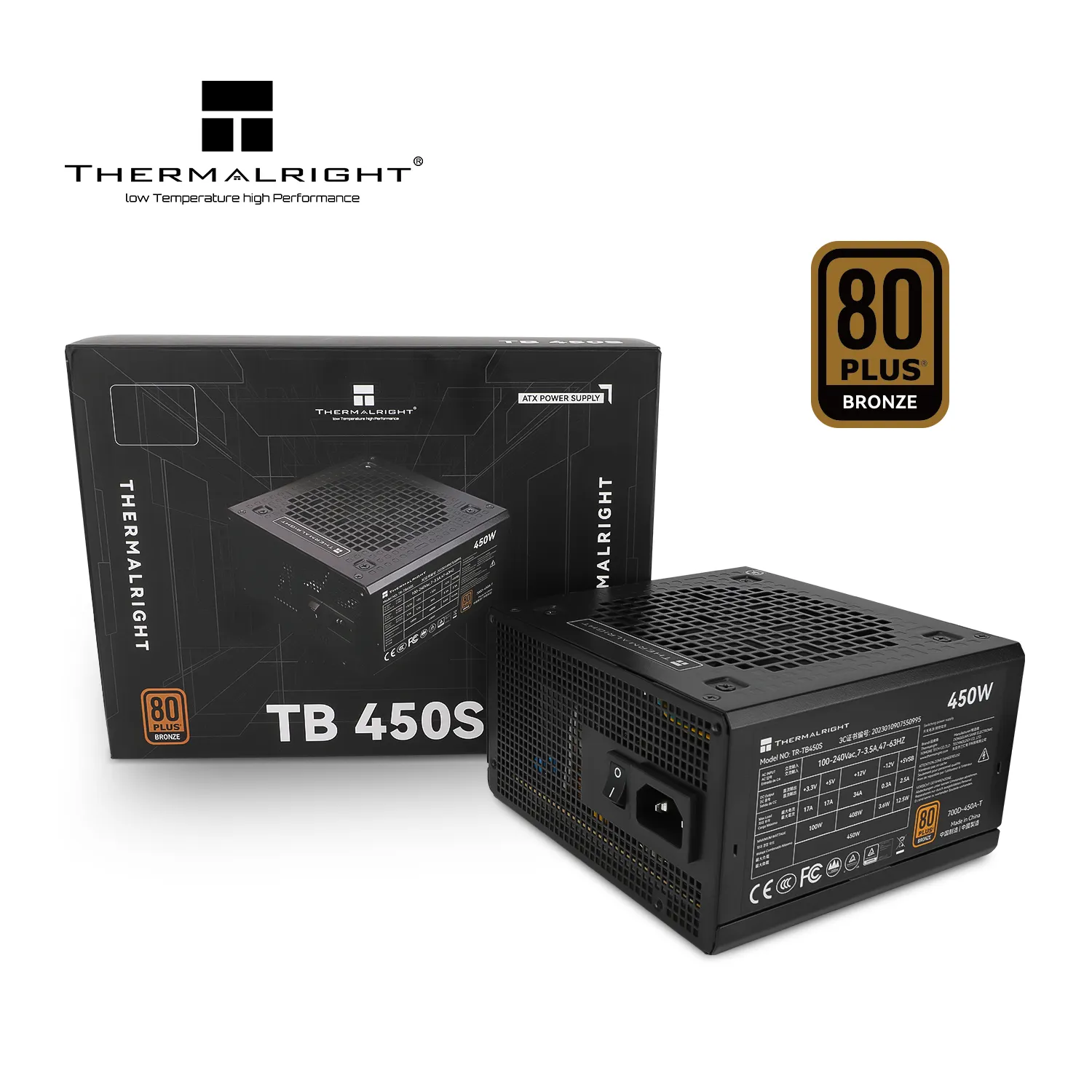 Thermalright TR-TB450S 450W - PSU, 80 Plus Bronze