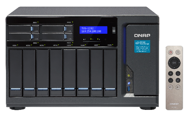 QNAP TVS-1282-i7-32G 12-Bay TurboNAS SATA 6G i7-6700 3.4GHz 32GB RAM 4-LAN 10G-ready iSCSI RAID 0 1 5 6 10 5+spare 6+spare 10+spare