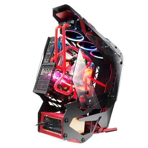 Antec TORQUE, Mid Tower case, window, Black/Red