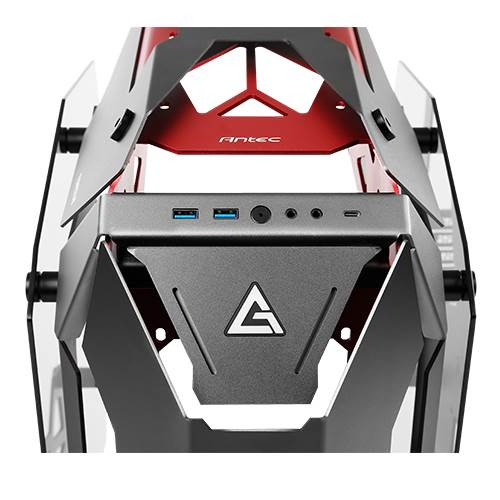 Antec TORQUE, Mid Tower case, window, Black/Red