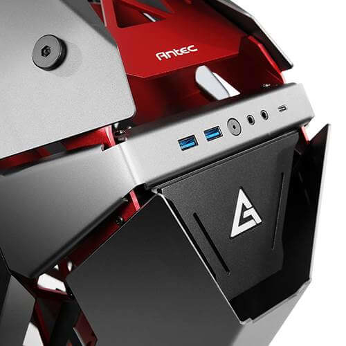 Antec TORQUE, Mid Tower case, window, Black/Red