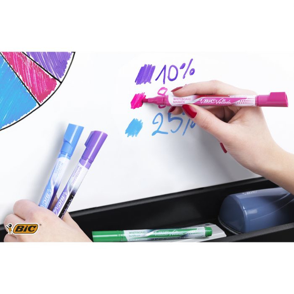 BIC Velleda Whiteboard Fashion 4/s