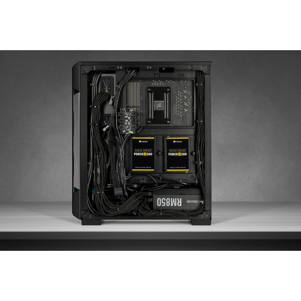 Corsair iCue 220T RGB Black Front Glass Edition, Mid-Tower