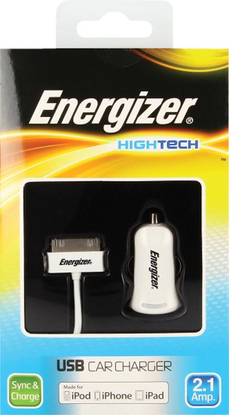 Energizer Hightech 2.1A/10W (10.5/18V) iPhone/iPad billaddare