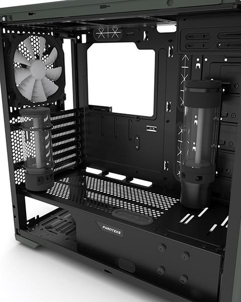 Phanteks Enthoo PRO M Midi Tower - Acrylic Window Titanium Green