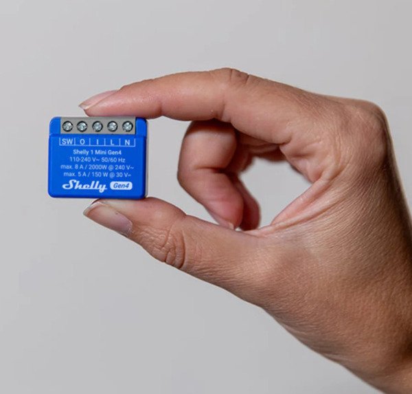 Shelly 1 Mini Gen4 - smarta str&ouml;mbrytare, 2-pack
