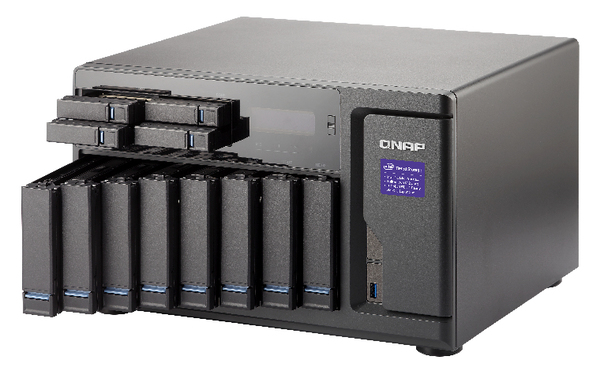 QNAP TVS-1282-i7-32G 12-Bay TurboNAS SATA 6G i7-6700 3.4GHz 32GB RAM 4-LAN 10G-ready iSCSI RAID 0 1 5 6 10 5+spare 6+spare 10+spare