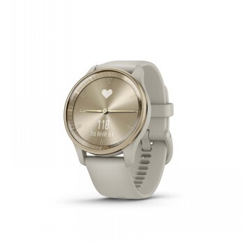 Garmin vivomove Trend  - hybrid smartwatch, french gray/light gold