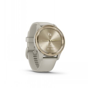 Garmin vivomove Trend  - hybrid smartwatch, french gray/light gold