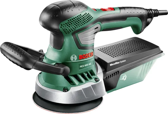 Bosch PEX 400 AE Expert - green / black, plastic case, 350 Watt