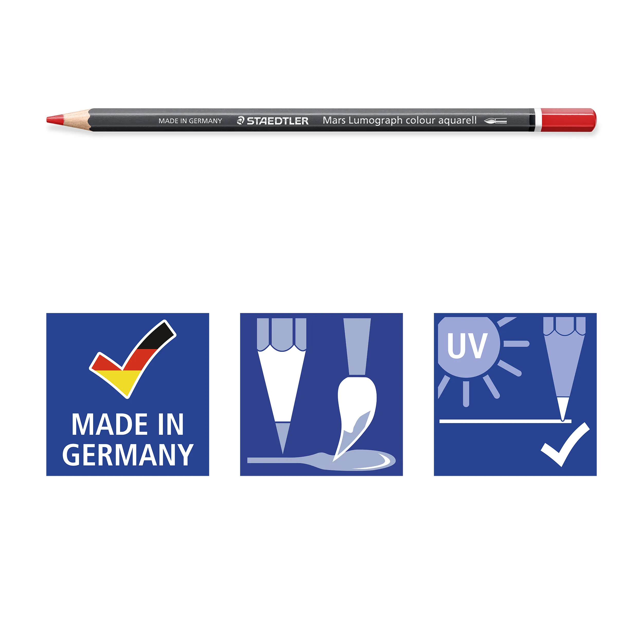 STAEDTLER Mars Lumograph Colour Aquarell 104, 120 olika nyanser - akvarellpenna