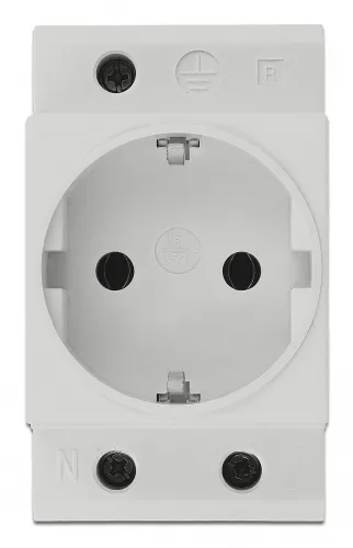 Delock Power Socket with a Side Grounding Contact for DIN Rail 5 piece