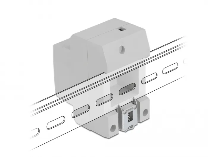 Delock Power Socket with a Side Grounding Contact for DIN Rail 5 piece