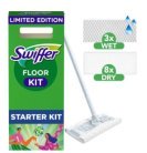 SWIFFER Floor Mop Kit (1 Mop, 8 Dry Cloths, 3 Wet Cloths)