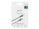GEAR PRO USB-A to USB-C cable, 1.5 m, Black