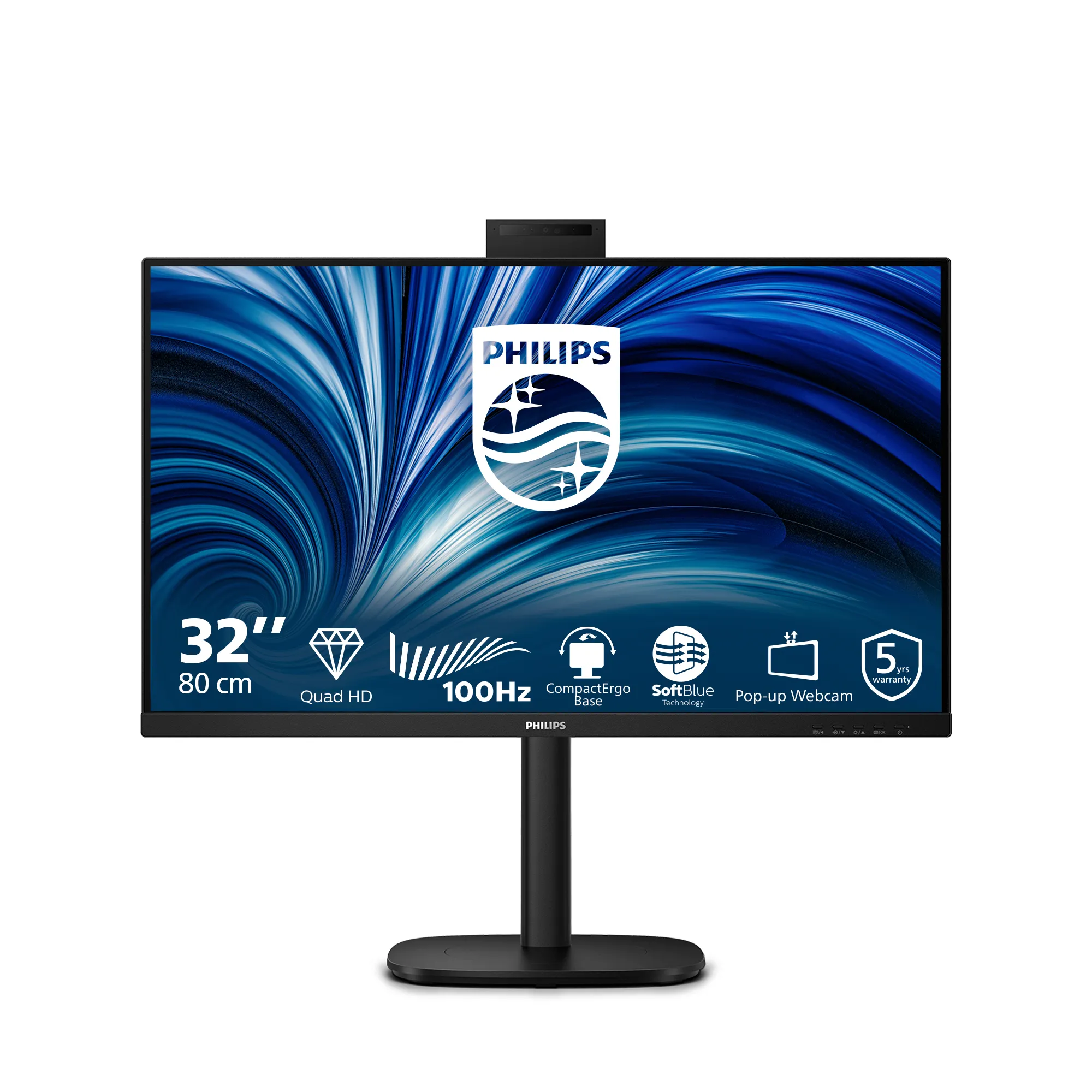 Philips 32B2U3601H/00 31.5" QHD, IPS Monitor with USB-C hub Philips 32B2U3601H/00 31.5" QHD, IPS Monitor with USB-C hub