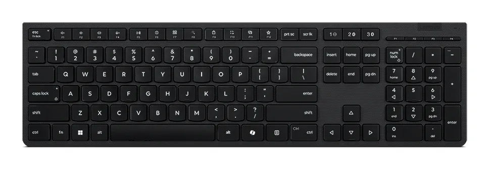 Lenovo Professional Rechargeable Wireless Keyboard, Black