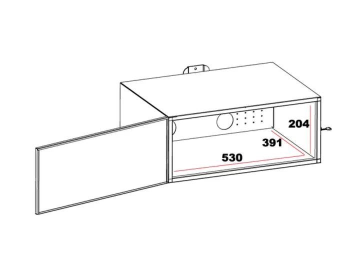 Multibrackets M Public Display Stand MediaBox1 - Mediamuisti - valkoinen - lattiajalustaan asennettava