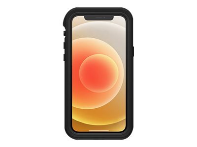 LifeProof Fre - Suojaava vedenkest&auml;v&auml; kotelo matkapuhelimelle - 60 % kierr&auml;tetty&auml; muovia - musta malleihin Apple iPhone 12 - (ei palautusoikeutta)