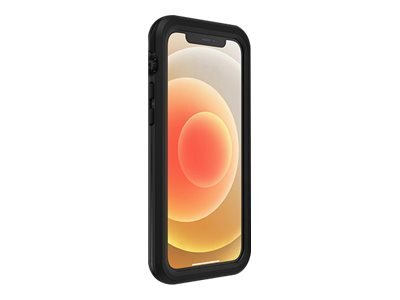LifeProof Fre - Suojaava vedenkest&auml;v&auml; kotelo matkapuhelimelle - 60 % kierr&auml;tetty&auml; muovia - musta malleihin Apple iPhone 12 - (ei palautusoikeutta)