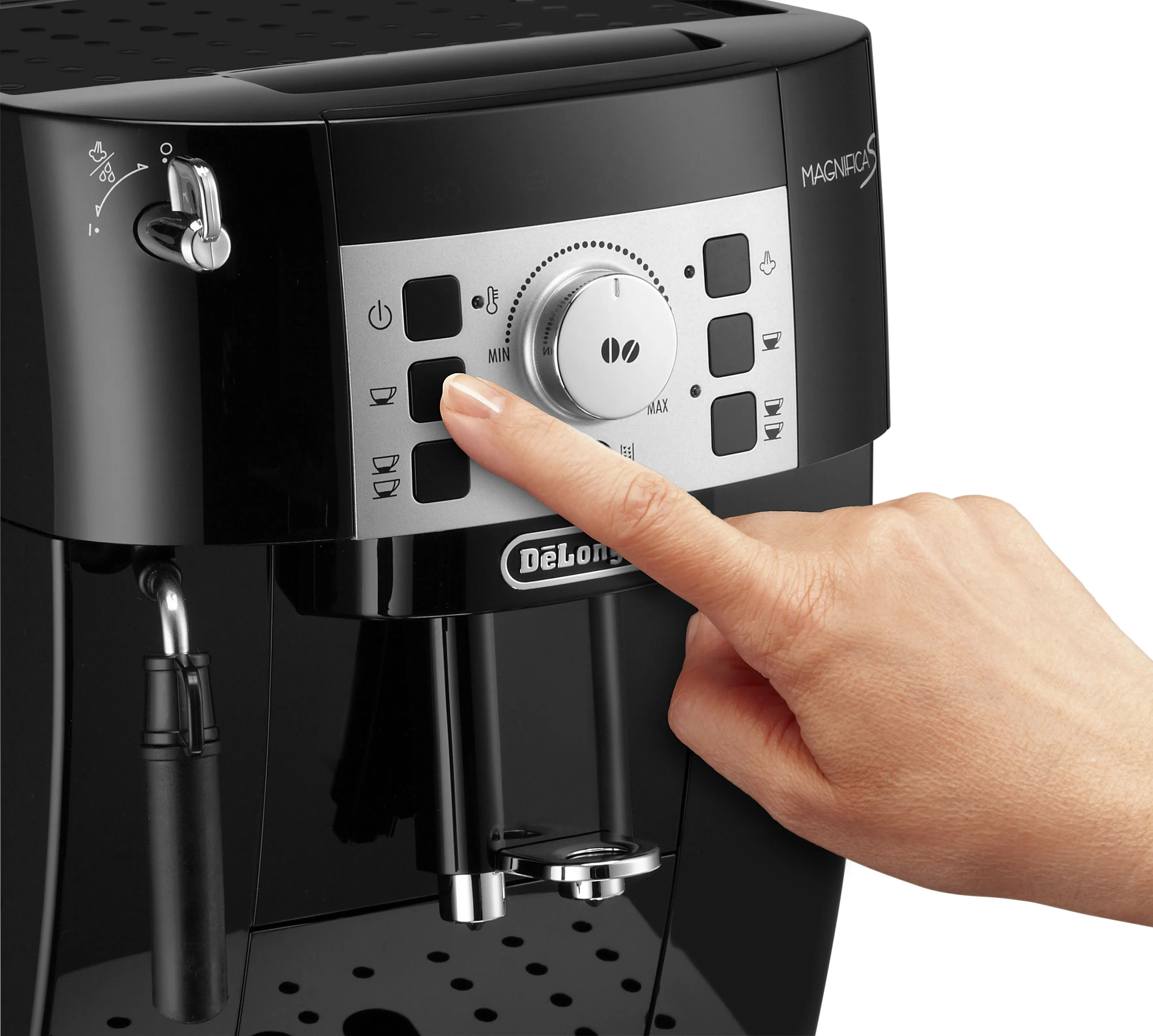Delonghi Magnifica ECAM22.115 -espressokeitin, t&auml;ysautomaattinen, musta