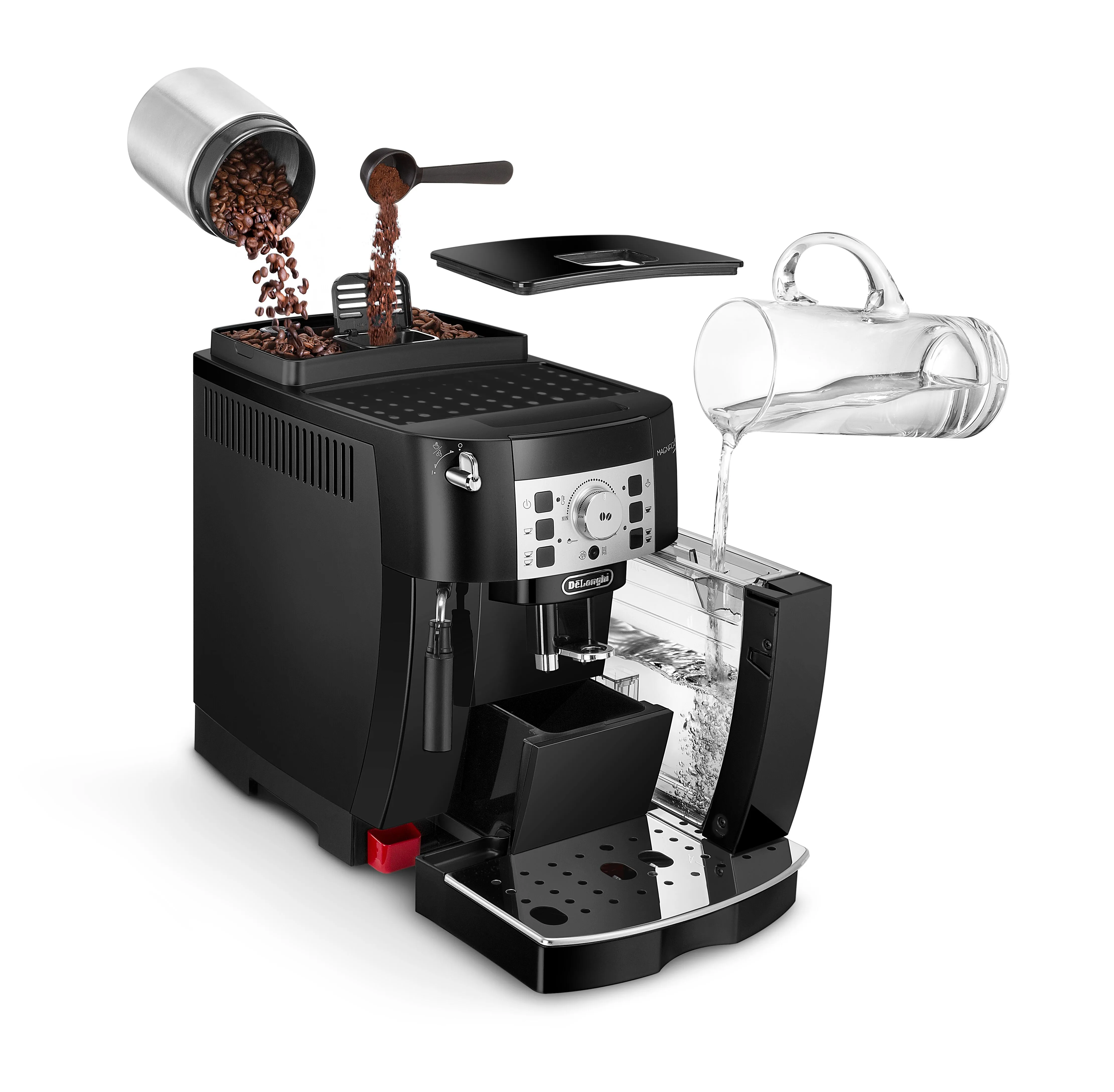 Delonghi Magnifica ECAM22.115 -espressokeitin, t&auml;ysautomaattinen, musta