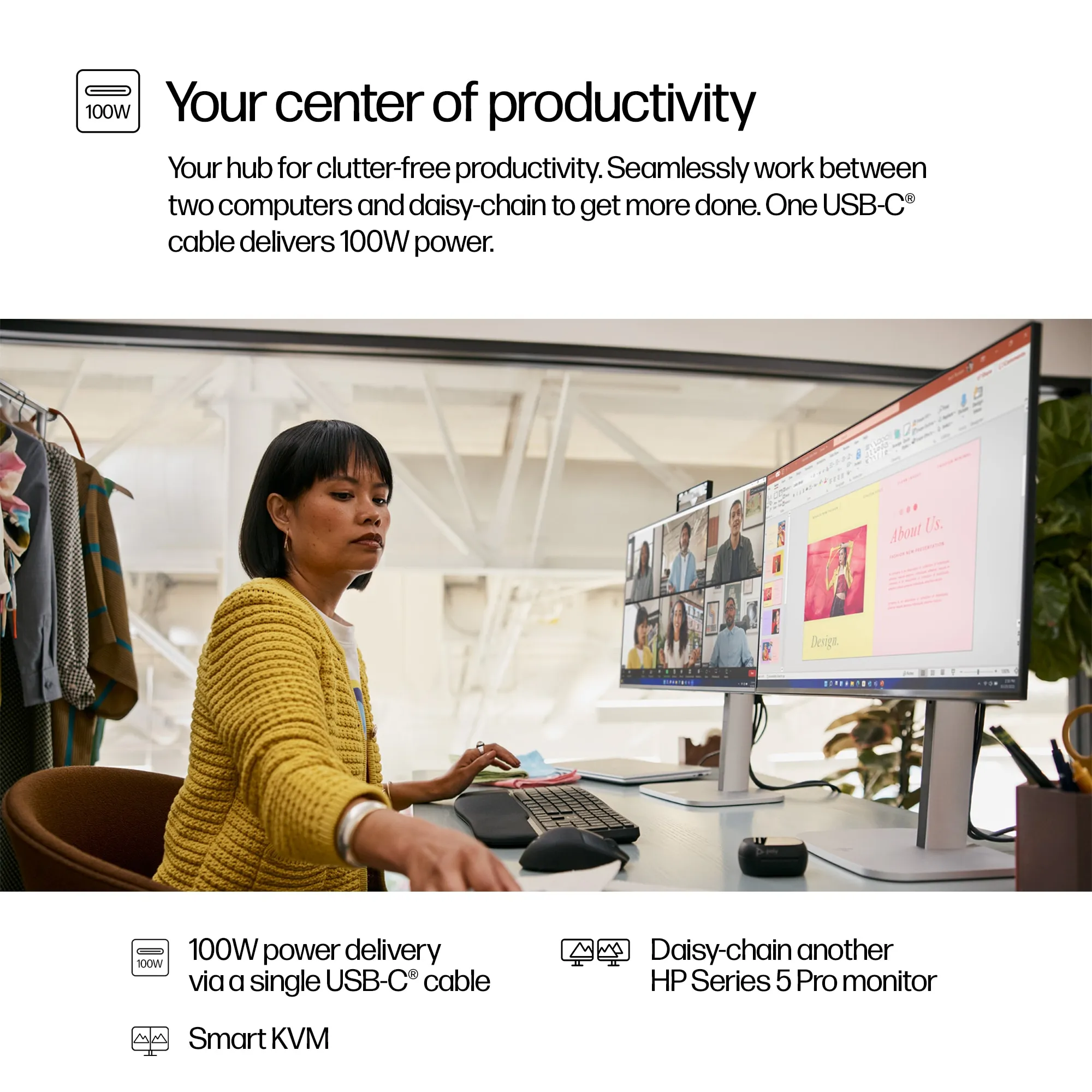 HP S5 Pro 524pm FHD USB-C Conf MNTR