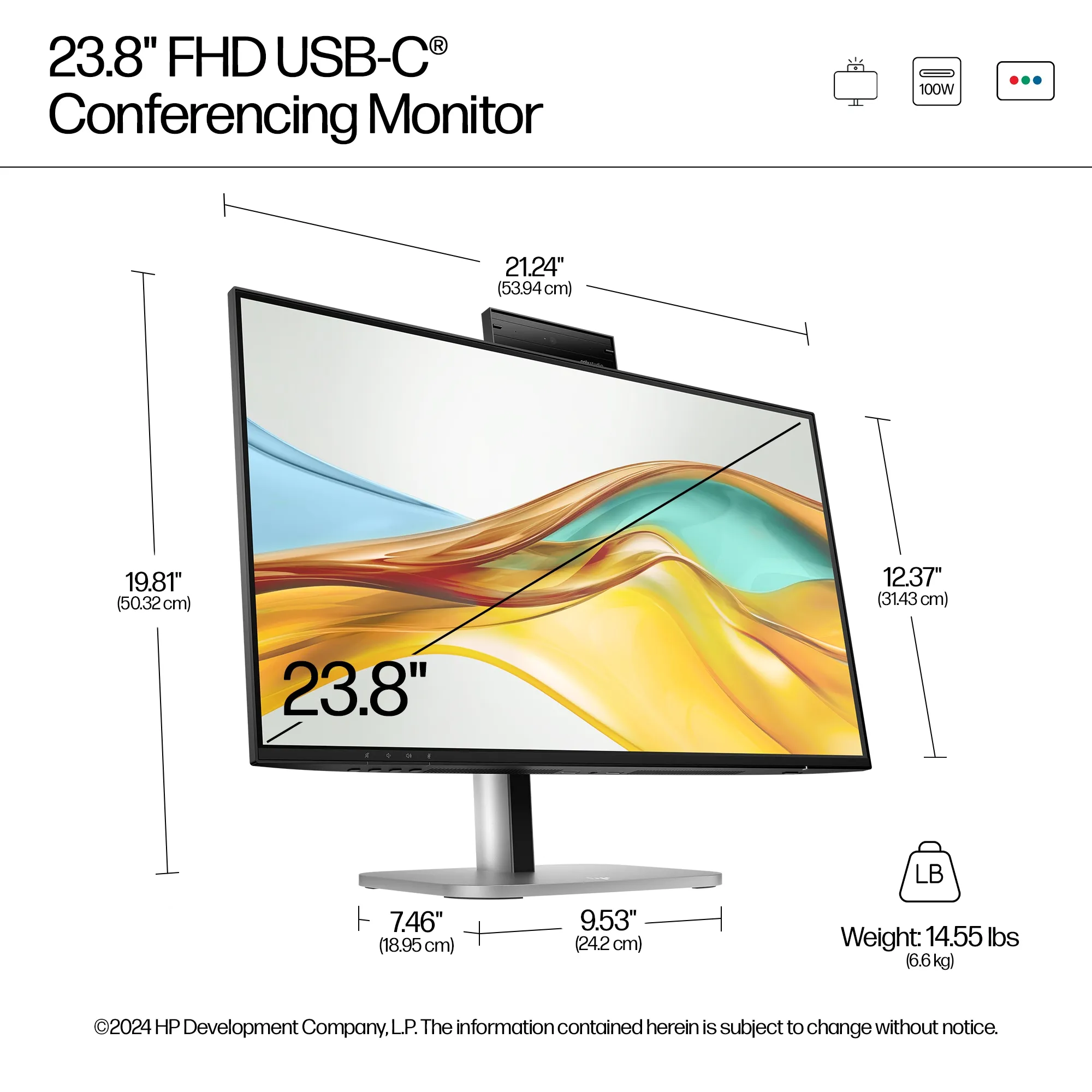 HP S5 Pro 524pm FHD USB-C Conf MNTR