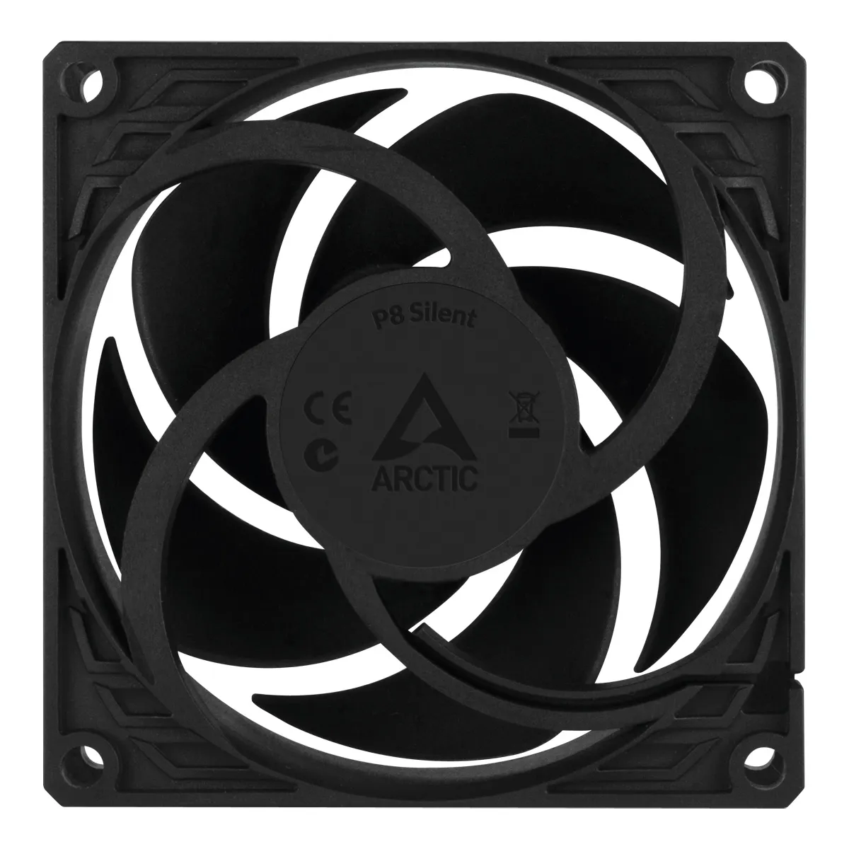 ARCTIC P8 Silent DC Fan, Fluid Dynamic Bearing, 80mm, 5-pack, Black