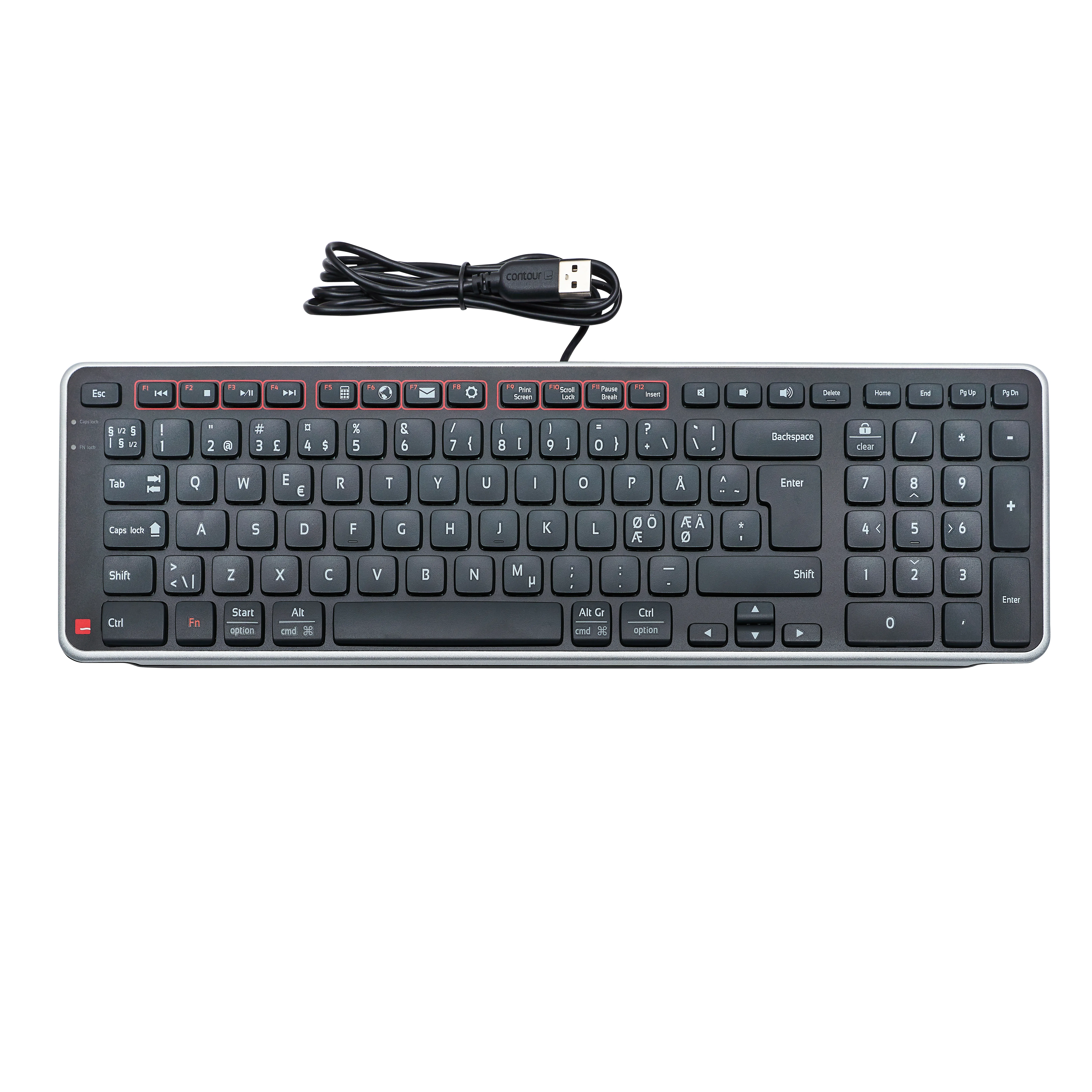 Contour Balance - keyboard, Black Contour Balance - keyboard, Black