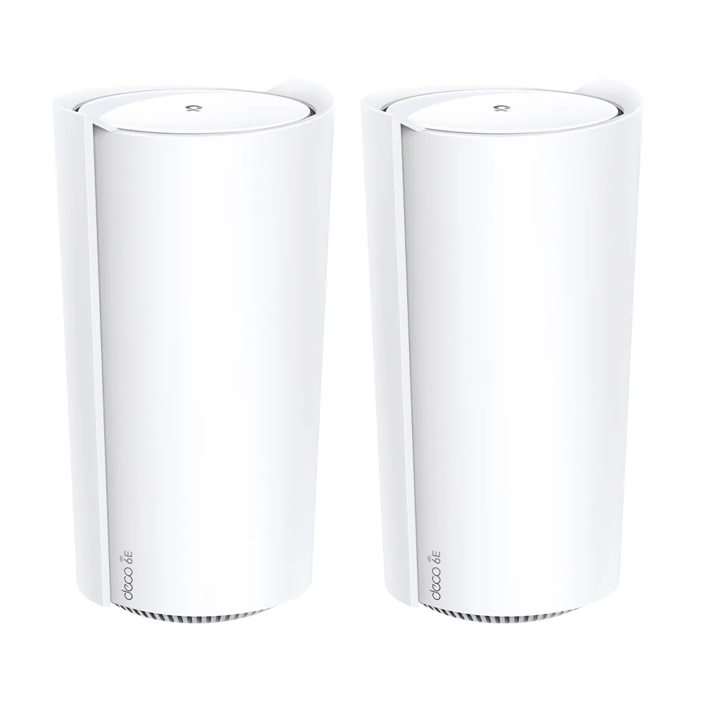 TP-Link Deco XE200 -mesh WiFi -j&auml;rjestelm&auml;, Wi-Fi 6E, AXE11000, Tri-band, 2 kpl, valkoinen