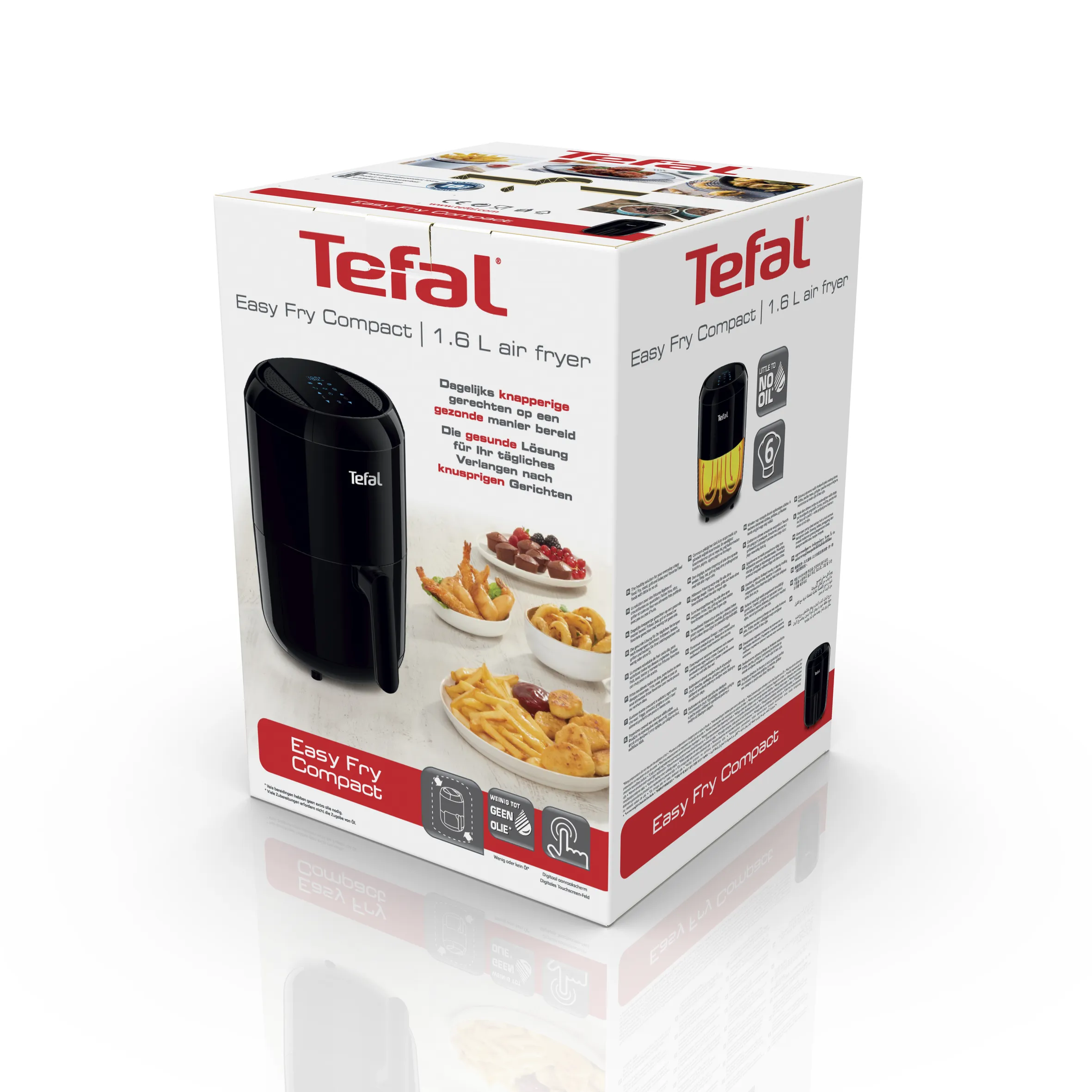 Tefal Easy Fry Compact Digital - airfryer, svart, 1.6l