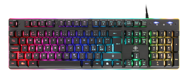 Deltaco Gaming GAM-021 RGB - gaming keyboard, Membrane, black