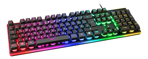 Deltaco Gaming GAM-021 RGB -pelinäppäimistö, Membrane, musta