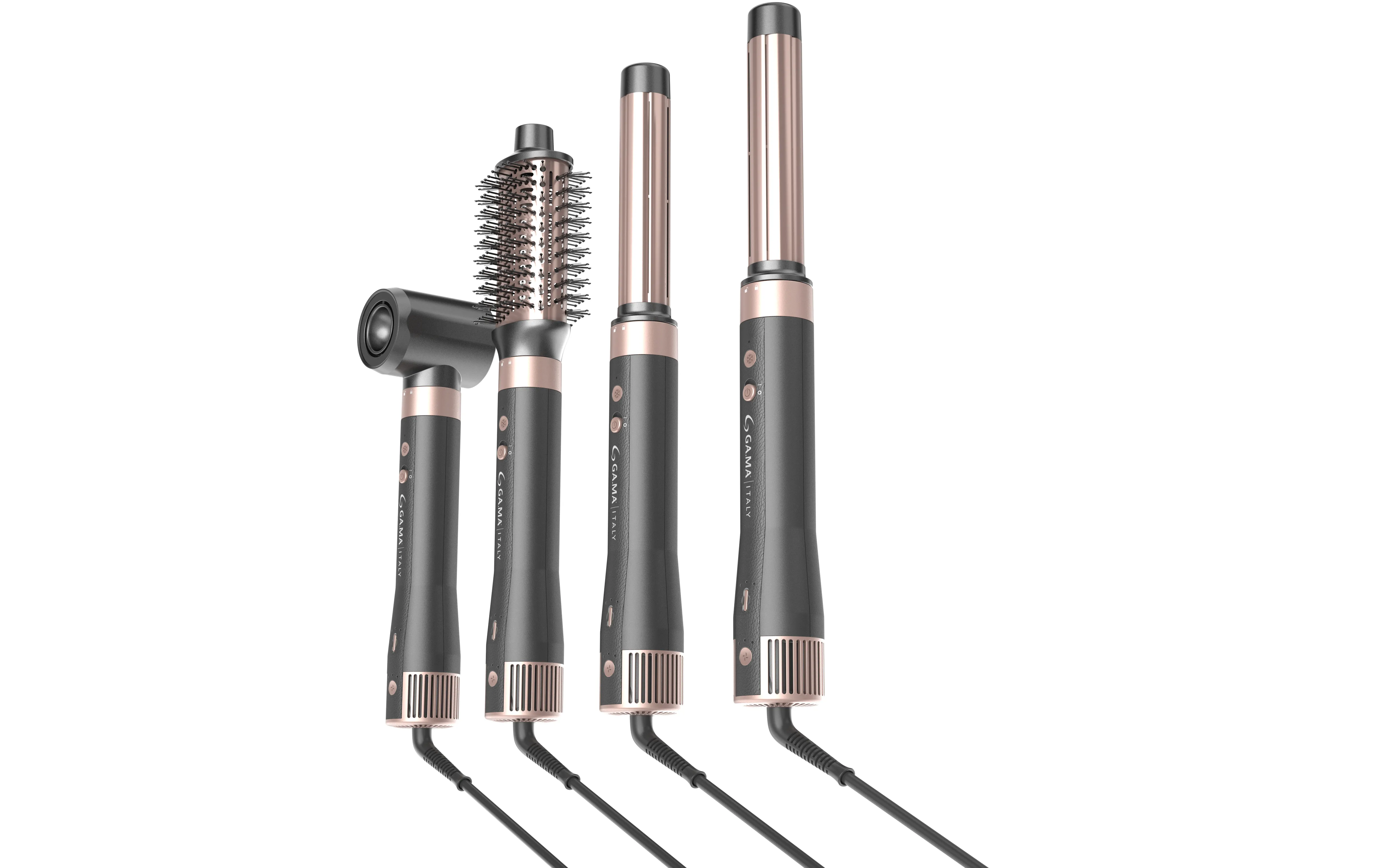 GA.MA UniQ Aura GH0113 4-in-1 Multi-styler, Grey/Pink