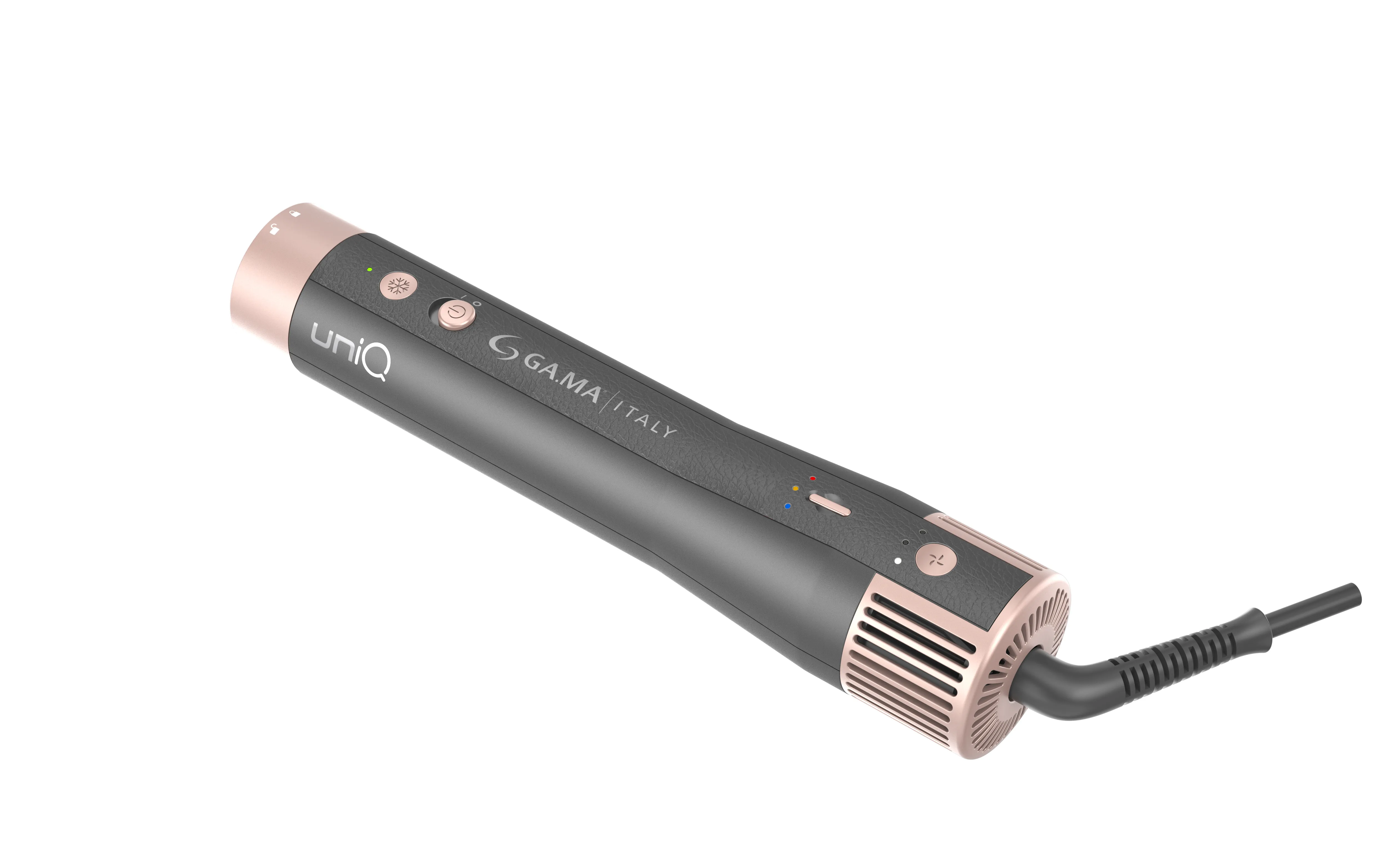 GA.MA UniQ Aura GH0113 4-in-1 Multi-styler, Grey/Pink