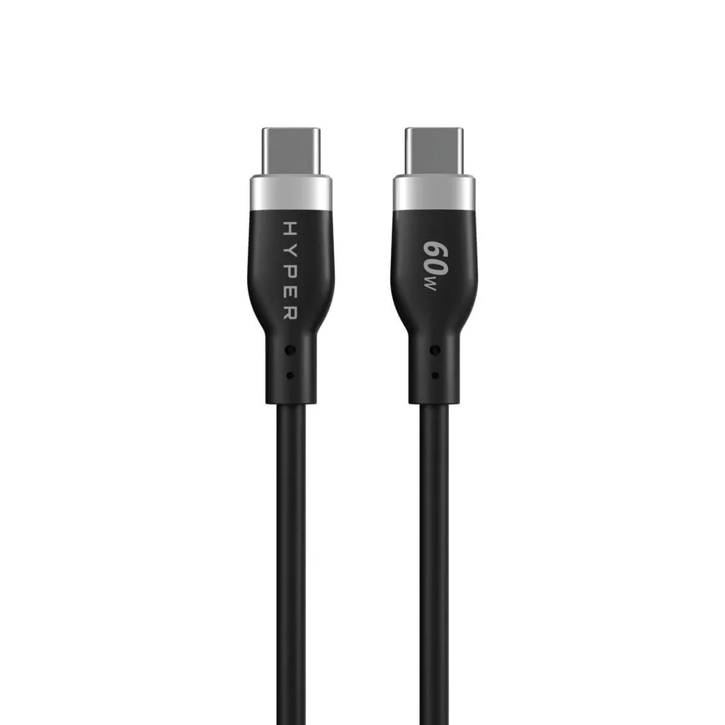 Hyper HyperJuice USB-C - USB-C 60W - cable, Black, 1.5m