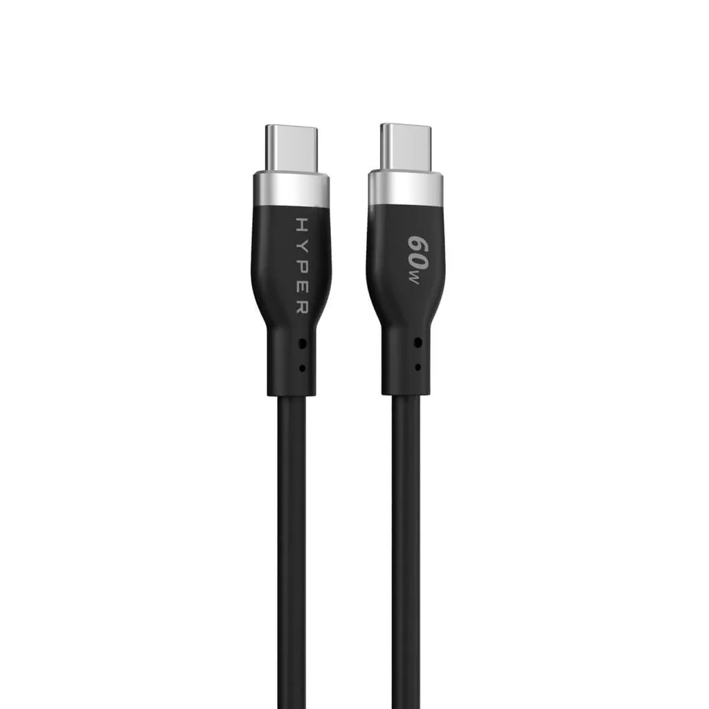 Hyper HyperJuice USB-C - USB-C 60W - cable, Black, 1.5m
