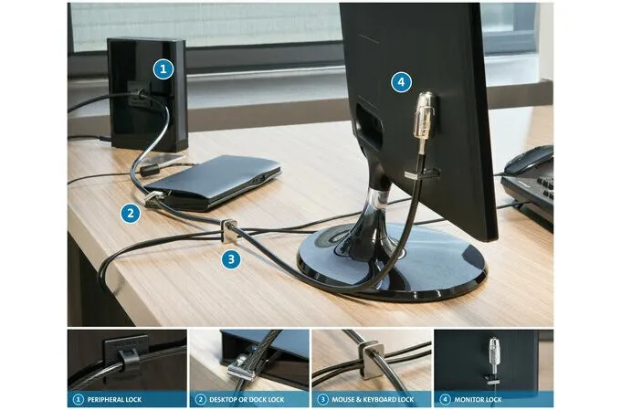 Kensington Desktop and Peripherals Locking Kit MicroSaver&reg; 2.0 (25 Pack) - Master Keyed FT