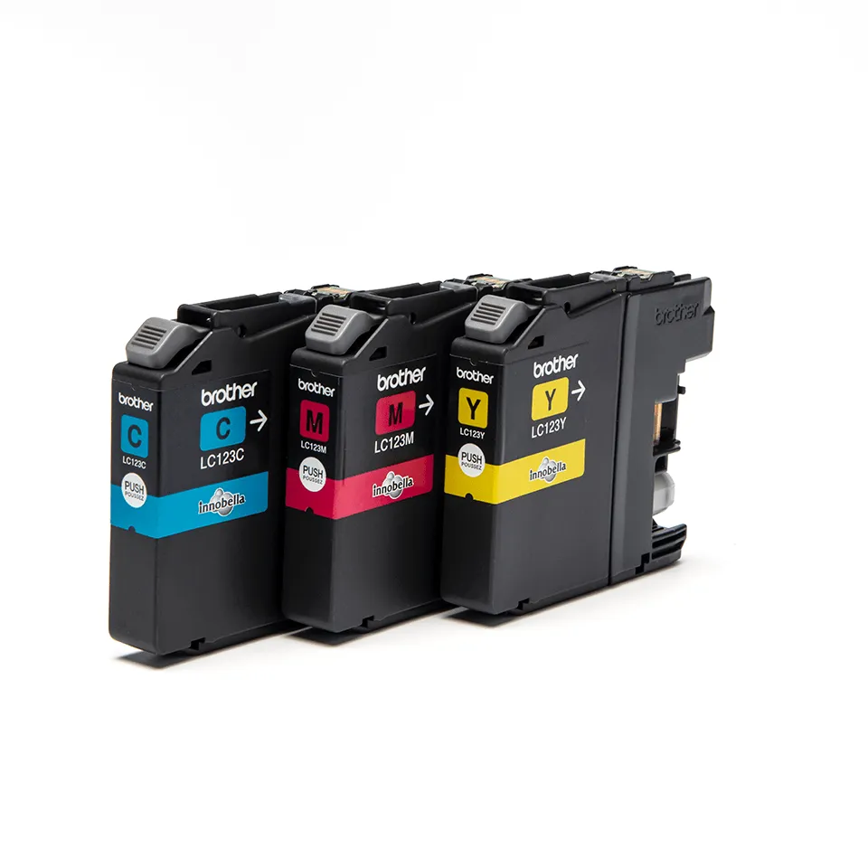 Brother LC123RBWBP ink cartridge kit, Multi-Color, 3 pcs