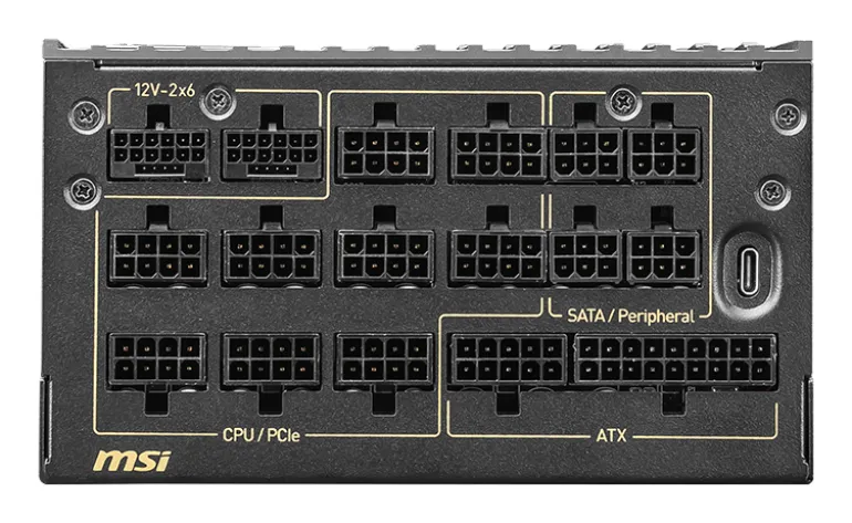 MSI MEG Ai1600T PCIE5 1600 W - power supply, 80 Plus Titanium