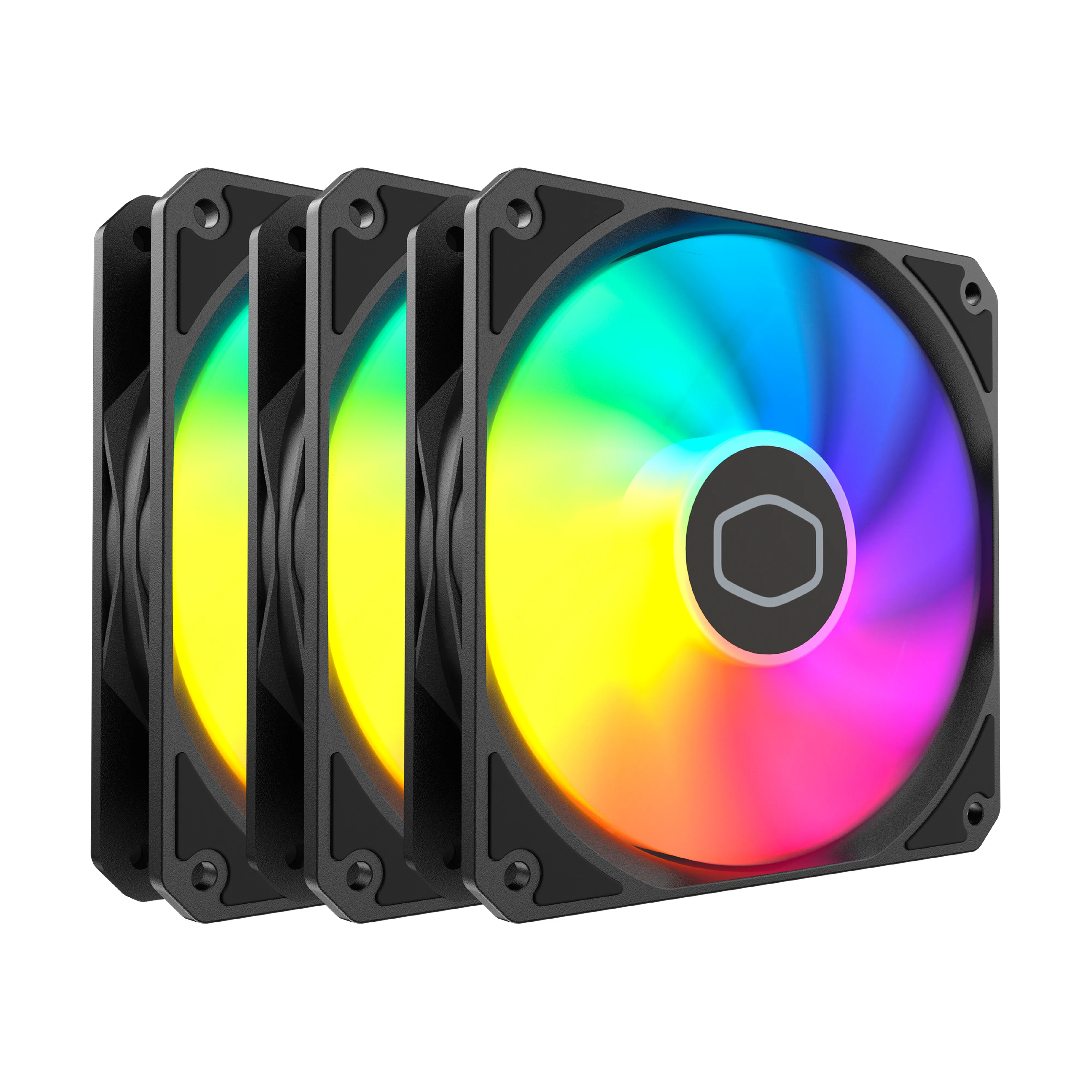 Cooler Master MF120 Lite ARGB Case Fan, 120 mm, 3-pack, Black