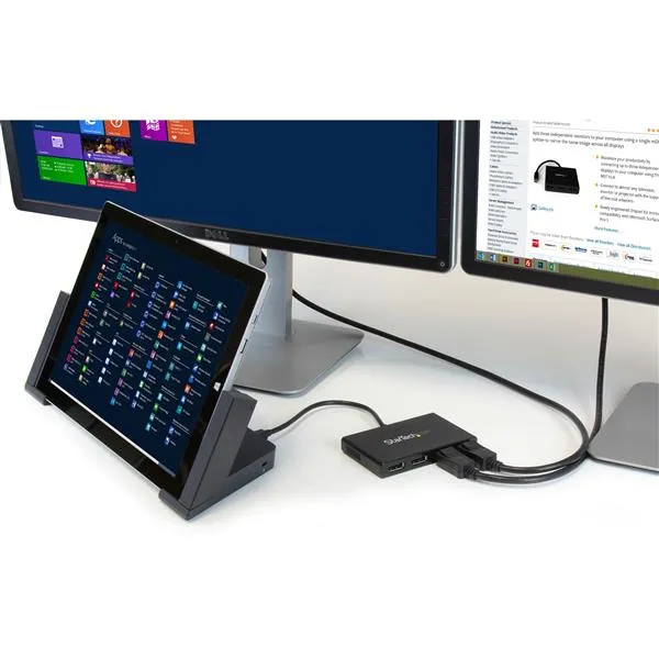 StarTech Quad 1080p 60Hz Computer MST Hub - Windows Only, No Drivers -adapteri, Musta