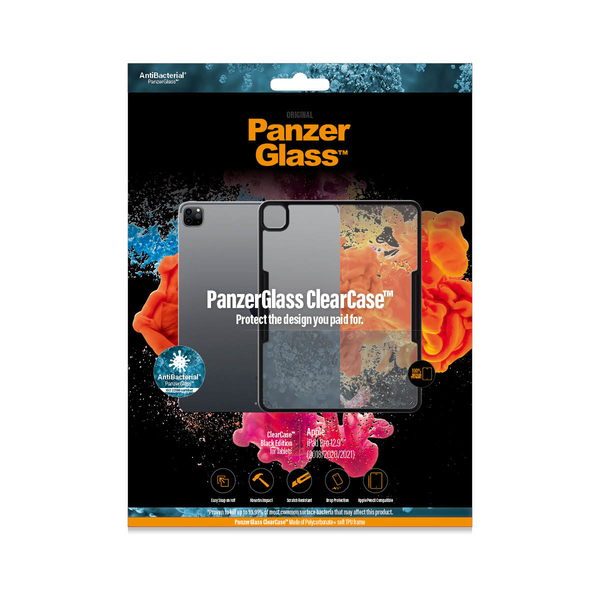 PanzerGlass ClearCase, iPad Pro 12,9&rdquo; 3-6th Gen - fodral, Svart
