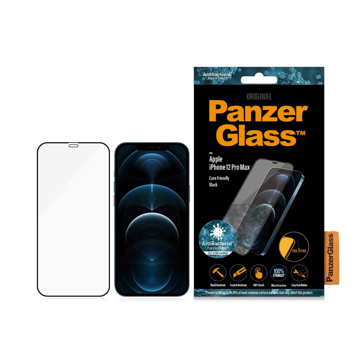 PanzerGlass Case Friendly, iPhone 12 Pro Max - Screen Glass