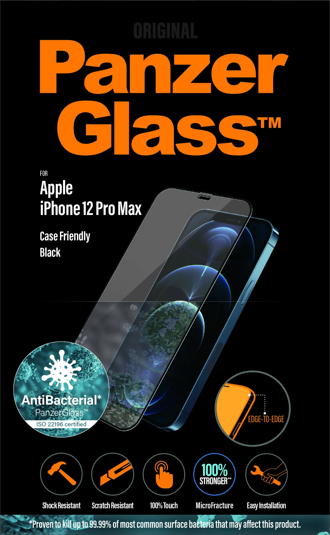 PanzerGlass Case Friendly, iPhone 12 Pro Max - Screen Glass