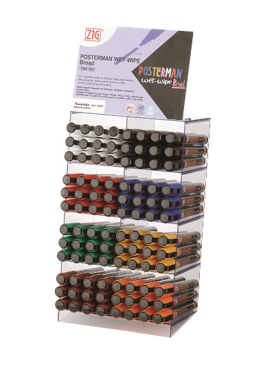 ZIG Posterman PMA-550/DP8, 6mm, 96 pcs, Assorted - chalk marker