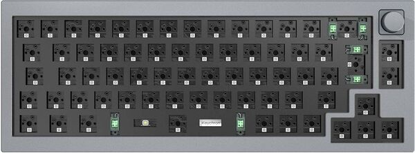 Keychron Q2, QMK/VIA, Barebone Knob, Grey - wireless gaming keyboard