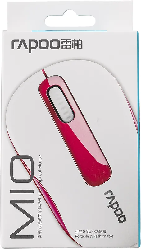 Rapoo M10 Plus - tr&aring;dl&ouml;s mus, R&ouml;d